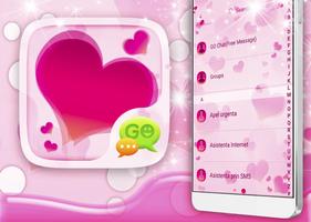 Cute Hearts SMS Theme स्क्रीनशॉट 2