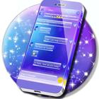 آیکون‌ Purple Glass SMS Theme