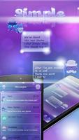 Purple Glass SMS Theme Affiche
