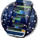 Dark Stained Glass SMS Theme-APK