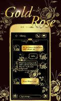 (FREE) GO SMS GOLD ROSE THEME poster