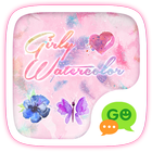 (FREE) GO SMS GIRLY WATERCOLOR THEME icon