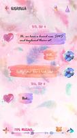 (FREE) GO SMS GIRLY WATERCOLOR THEME screenshot 2