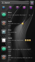 (FREE) GO SMS DARK THEME screenshot 1