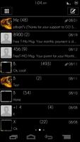GO SMS Pro - GO Darkness Skin capture d'écran 1
