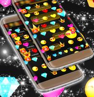 برنامه‌نما Emoji Pattern SMS Theme 2018 عکس از صفحه