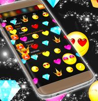 2 Schermata Emoji Pattern SMS Theme 2018