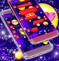 Emoji 2017 Free SMS Theme imagem de tela 1