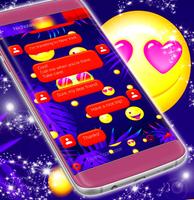 Emoji 2017 tema SMS gratis captura de pantalla 3