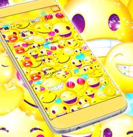 Emoji 2018 SMS Free Theme imagem de tela 2