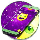 Purple Emoji SMS Theme icono