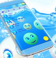 Water Emoji SMS Theme скриншот 2