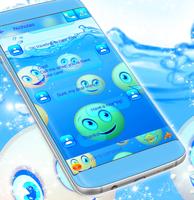 Water Emoji SMS Theme скриншот 3