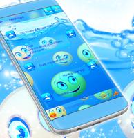 Water Emoji SMS Theme capture d'écran 3