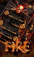 (FREE) GO SMS PRO FIRE THEME Affiche