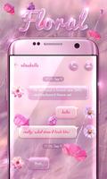 (FREE) GO SMS FLORAL THEME Affiche
