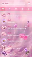 (FREE) GO SMS FLORAL THEME 스크린샷 1