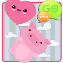 GO SMS Pro Flying Piggy Theme APK