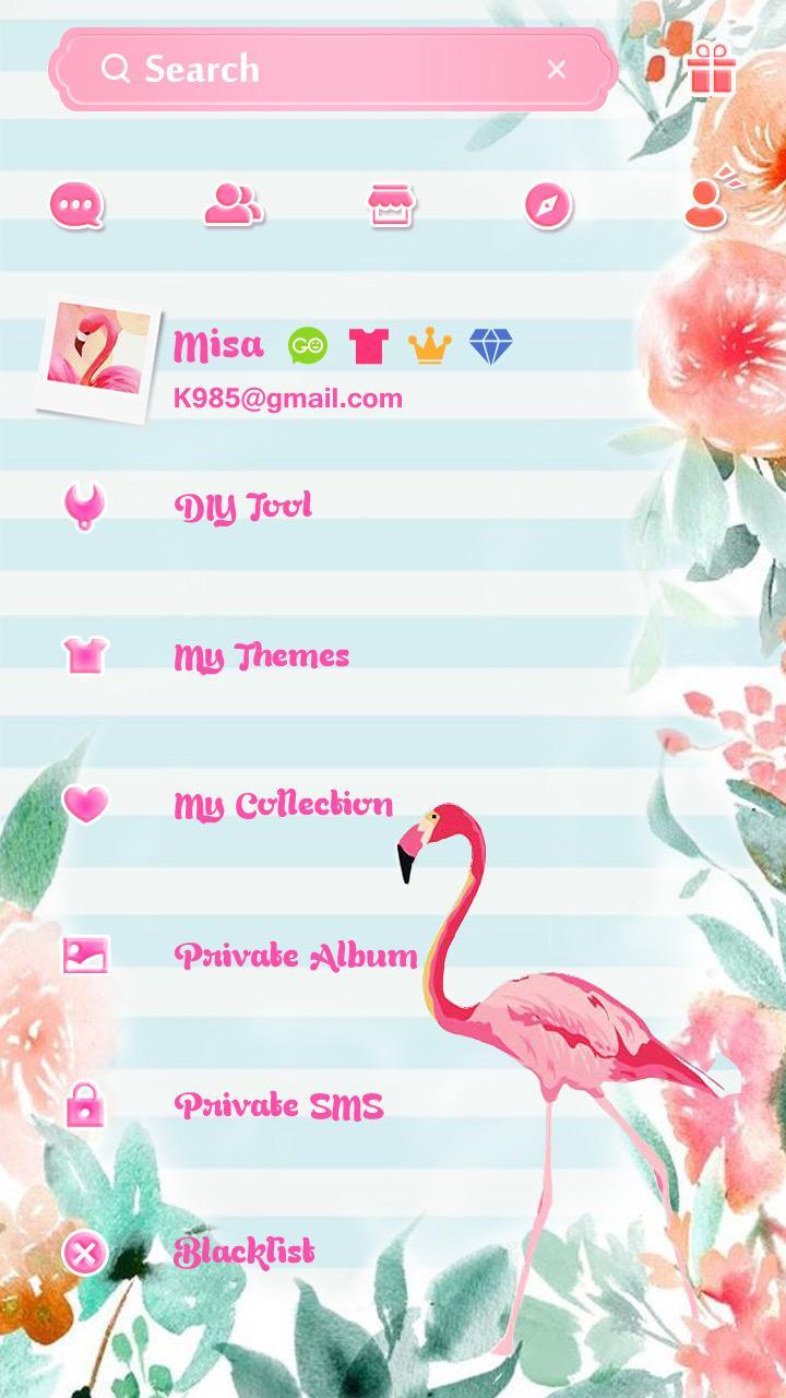 Free Go Sms Flamingo Theme For Android Apk Download - free flamingo now roblox flamingo