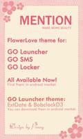 FlowerLove Theme GO SMS capture d'écran 2