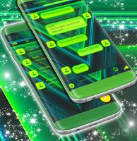 SMS Green Theme capture d'écran 1