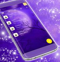 Purple Moon SMS Theme Screenshot 2