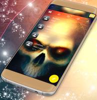 Evil Skull SMS Theme постер