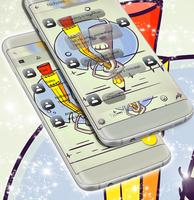 Cartoon SMS Theme capture d'écran 1