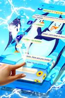 Freezing Penguins SMS Theme ภาพหน้าจอ 3