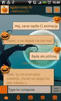 GO SMS Happy Halloween Theme capture d'écran 1