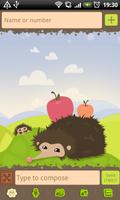 GO SMS Pro Hedgehog Theme poster