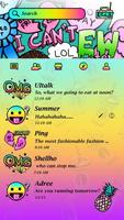(FREE) GO SMS PRO OMG THEME ảnh chụp màn hình 1