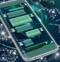 Tema de Mint Metal para SMS imagem de tela 2