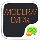 GO SMS Modern Dark أيقونة