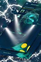 Tema de SMS verde metálico imagem de tela 2