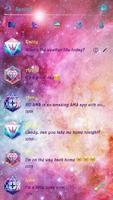 (FREE) GO SMS MILKY WAY THEME imagem de tela 1