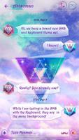 (FREE) GO SMS MILKY WAY THEME imagem de tela 2