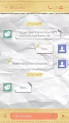 (FREE) GO SMS NOTEBOOK THEME APK download