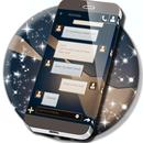 Elegant Dark SMS Theme APK