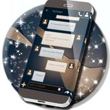 Elegant Dark SMS Theme icono