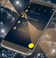 Elegant Dark SMS Theme imagem de tela 3
