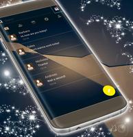 Elegant Dark SMS Theme Cartaz