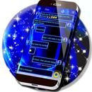 Blue Neon Smoke SMS APK