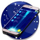 ネオンブルーSMSテーマ APK