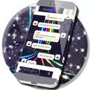 ネオンレインボーSMSのテーマ APK