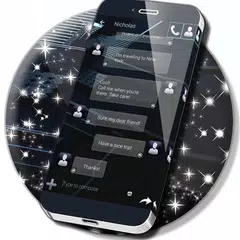 Black SMS Pro Icon
