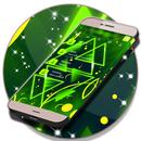 ネオングリーンSMSテーマ APK