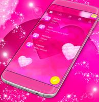 Love Heart SMS Theme Affiche