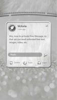 (FREE) GO SMS SLIVER THEME capture d'écran 3