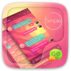 (FREE) GO SMS SIMPLE THEME APK download